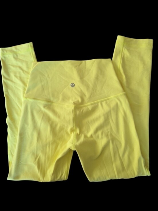 lululemon athletica Pants - Lululemon Align High-Rise Crop 23" Glow Yellow Size 4 LW6BGLS